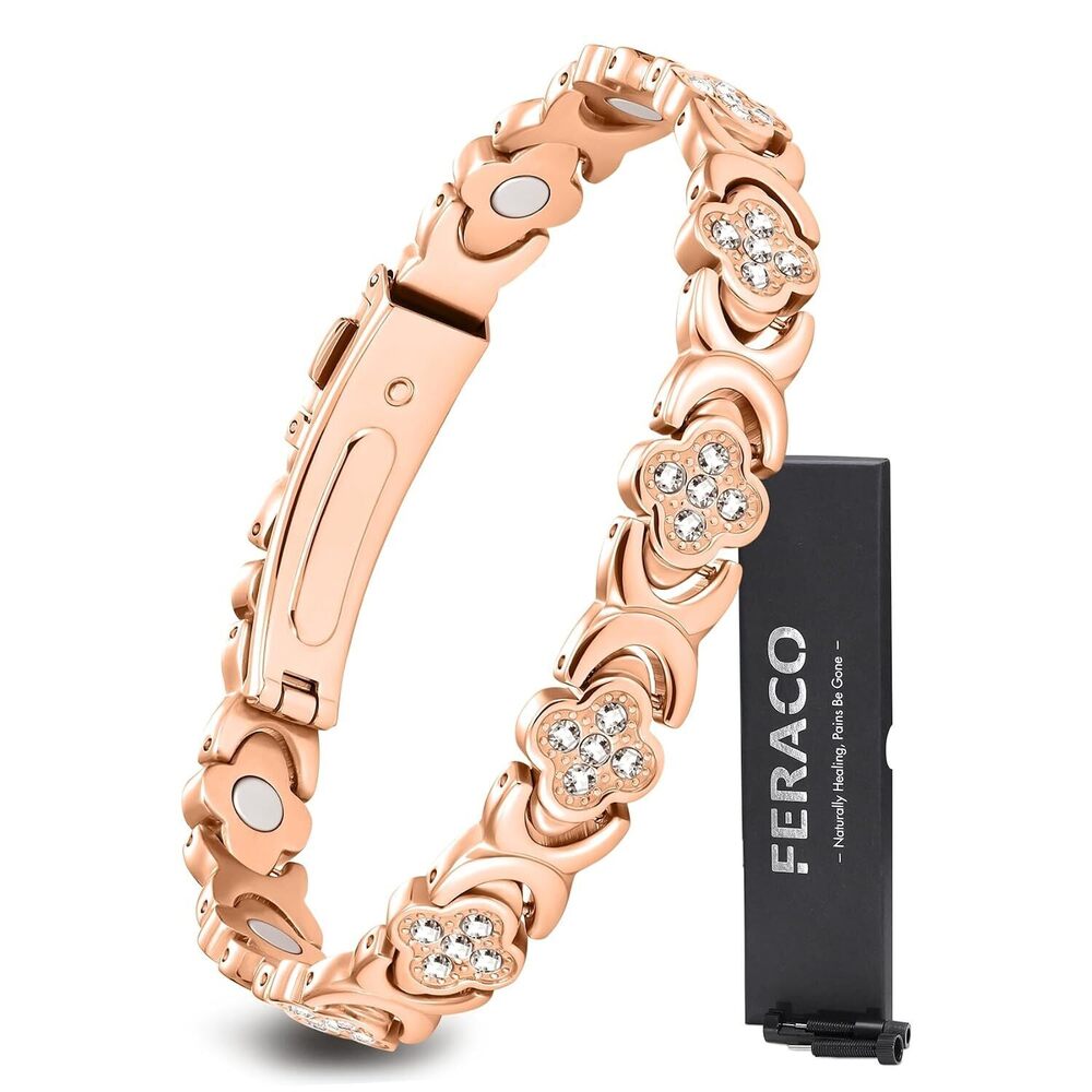 Pure Copper Bracelets for Women, Ultra Strength Magnetic Bracelet with